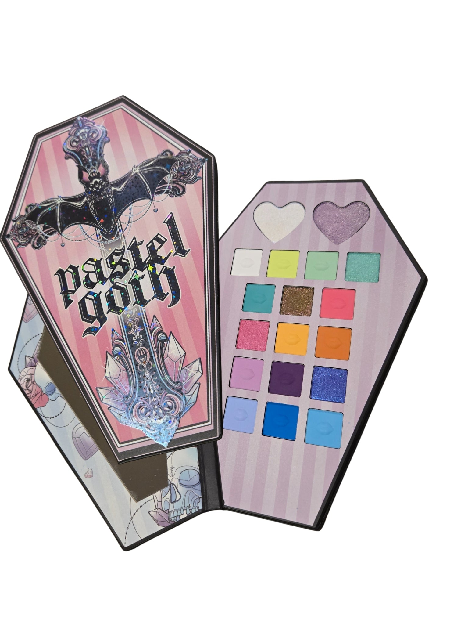 Abeillo Make-up-Mix-Palette – 2 Stück, Rund, 10 Cm Durchmesser, Mit Spatel, Acryl